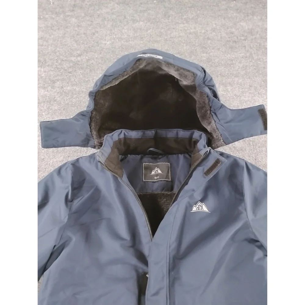 Moerdeng Kids Winter Parka 10/12 Fleece Lined Gorpcore Streetwear Windbreaker